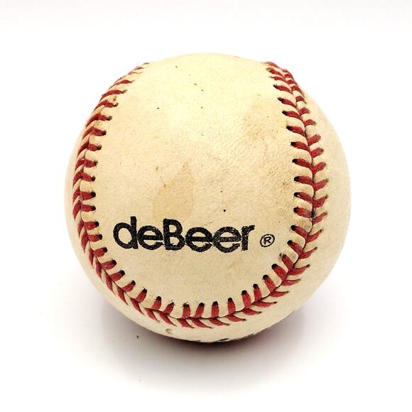 deBeer Official League Baseball Leather Cover No 75C Solid Cork Rubber Core - Picture 1 of 6